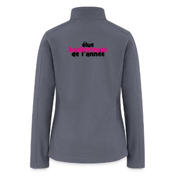 Female Basketball Player of the Year Award - Women’s Soft Shell Jacket - gray - Back