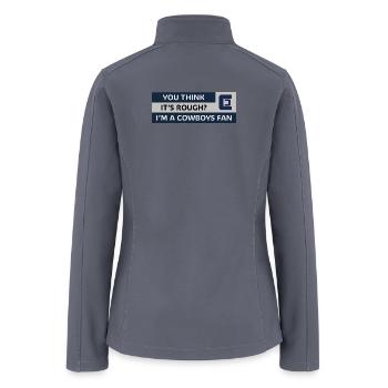 Rugged Cowboys Fan Pride - Women’s Soft Shell Jacket - gray - Back