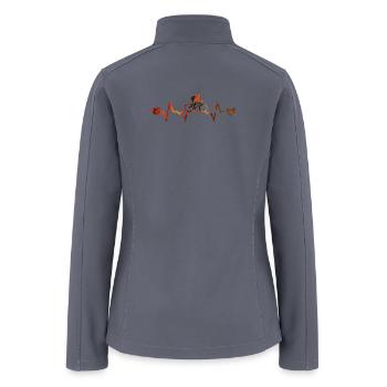 Pulse Ride Heartbeat Gradient - Women’s Soft Shell Jacket - gray - Back