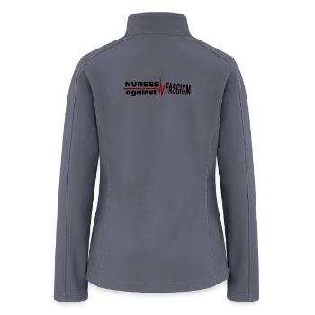 Nurses Against Fascism - Women’s Soft Shell Jacket - gray - Back