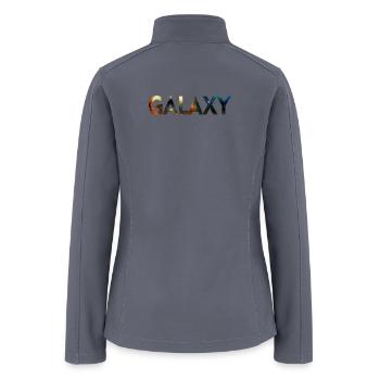 Galaxy Nebula Letters - Women’s Soft Shell Jacket - gray - Back