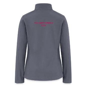 Diva Can't Be Arrested Neon - Women’s Soft Shell Jacket - gray - Back