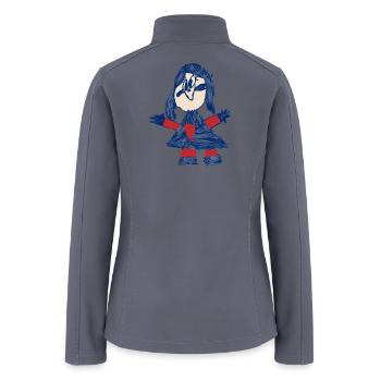 sara doll - Women’s Soft Shell Jacket - gray - Back