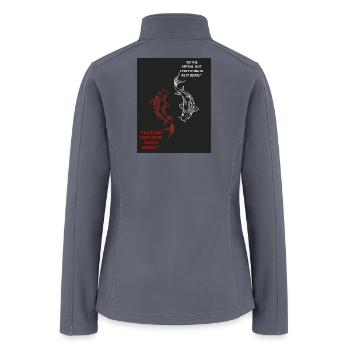 Koi Depths: Hidden Ocean Tale - Women’s Soft Shell Jacket - gray - Back