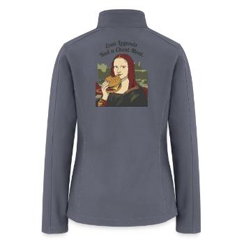 Mona Lisa Burger Cheat Meal - Women’s Soft Shell Jacket - gray - Back