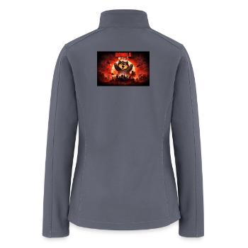 Gomila: The Giant Pomeranian Monster - Women’s Soft Shell Jacket - gray - Back