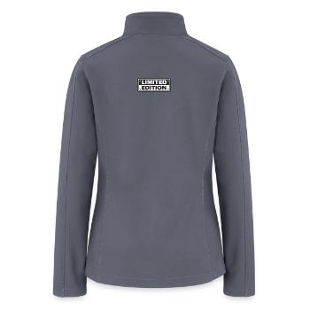 Limited Edition Stamp Graphic - Women’s Soft Shell Jacket - gray - Back