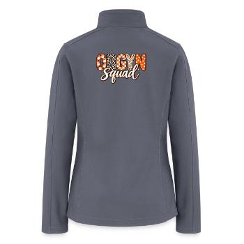 OBGYN Squad Halloween Spooky Nurse Medical Designs - Women’s Soft Shell Jacket - gray - Back