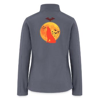 Wolf Howl  - Women’s Soft Shell Jacket - gray - Back