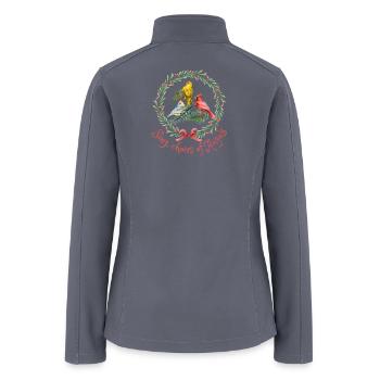 Sing Choirs of Angels - Women’s Soft Shell Jacket - gray - Back