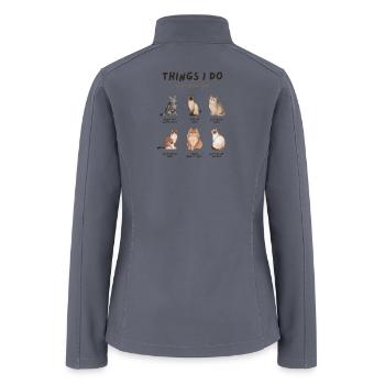 Space Time Cats - Women’s Soft Shell Jacket - gray - Back