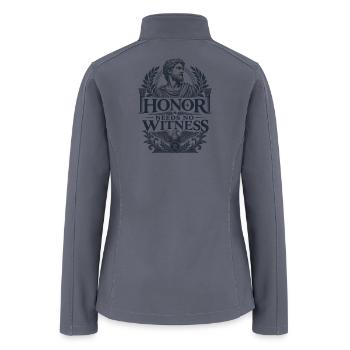 Honor Needs No Witness - Women’s Soft Shell Jacket - gray - Back