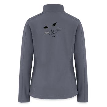 Cat Face - Women’s Soft Shell Jacket - gray - Back