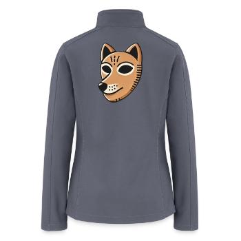 Wooden mask - Women’s Soft Shell Jacket - gray - Back