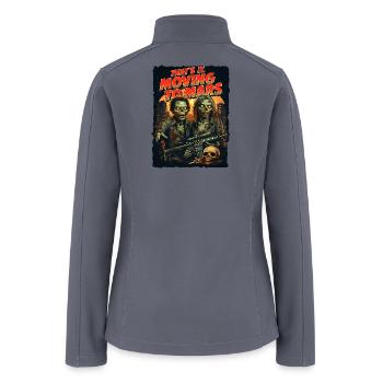 Zombie Apocalypse Space Travel Mars Colony - Women’s Soft Shell Jacket - gray - Back