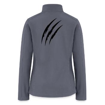 Three Shadow Claw Marks - Women’s Soft Shell Jacket - gray - Back