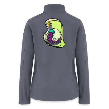 Neon Brain Bottle - Women’s Soft Shell Jacket - gray - Back