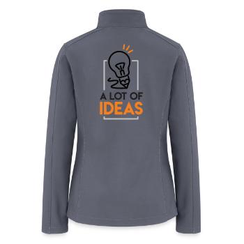 Bright abundance of ideas - Women’s Soft Shell Jacket - gray - Back