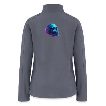 Neon Skull Glow - Women’s Soft Shell Jacket - gray - Back