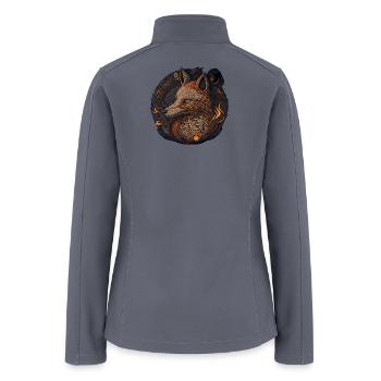 Inari Ōkami, God of Foxes - Women’s Soft Shell Jacket - gray - Back