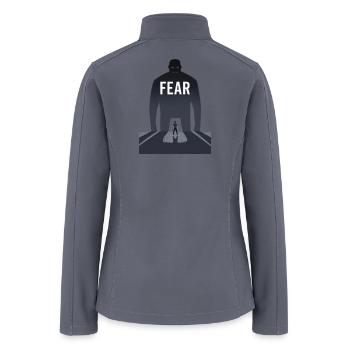Facing Fear – Overcoming Inner Darkness - Women’s Soft Shell Jacket - gray - Back