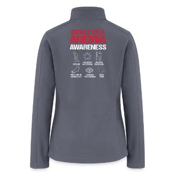 Sickle Cell Anemia Awareness Month - Women’s Soft Shell Jacket - gray - Back