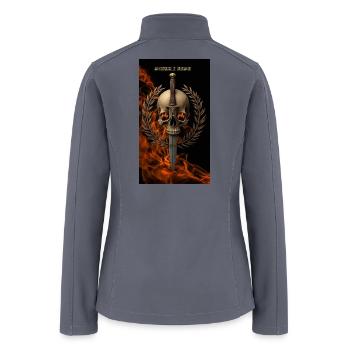 Crown of Blades - Women’s Soft Shell Jacket - gray - Back