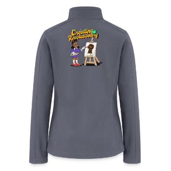 Creating Is Revolutionary black power - Women’s Soft Shell Jacket - gray - Back