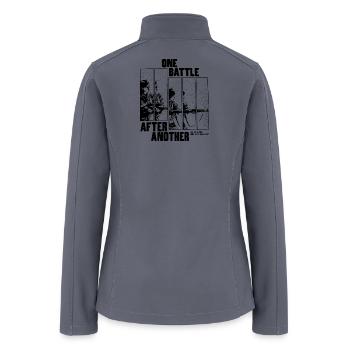 One Battle at a Time Panels - Women’s Soft Shell Jacket - gray - Back