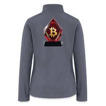 Bitcoin Gemstone Award - Elegance - Women’s Soft Shell Jacket - gray - Back