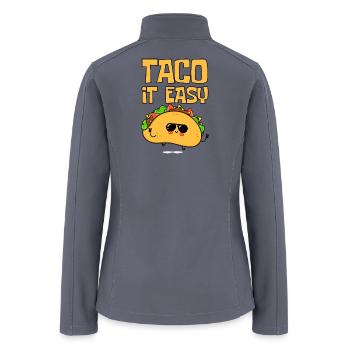 Taco It Easy - Women’s Soft Shell Jacket - gray - Back