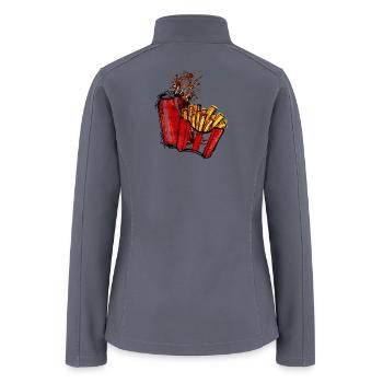 Splash and Crunch - Women’s Soft Shell Jacket - gray - Back