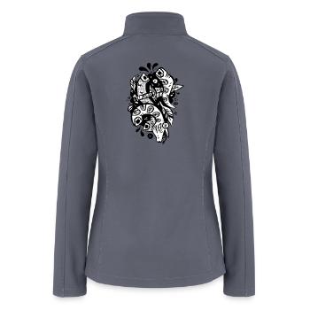 snake - Women’s Soft Shell Jacket - gray - Back