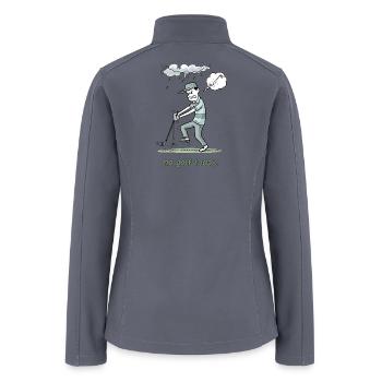 No Golf Today Cartoon Tee - Women’s Soft Shell Jacket - gray - Back