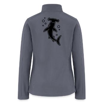 hamerhead shark - Women’s Soft Shell Jacket - gray - Back