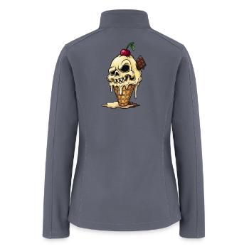 SPOOKY_ICECREAM_CONE - Women’s Soft Shell Jacket - gray - Back