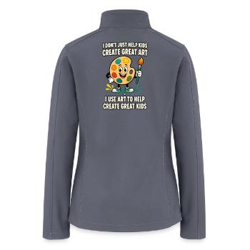 Palette Hero: Inspire Young Artists - Women’s Soft Shell Jacket - gray - Back
