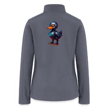 Trending Futuristic Design – Viral Cyber AI Art |  - Women’s Soft Shell Jacket - gray - Back