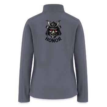 Samurai Courage and Honor - Women’s Soft Shell Jacket - gray - Back