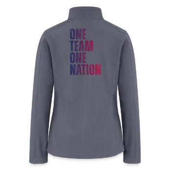 One Team One Nation - Women’s Soft Shell Jacket - gray - Back
