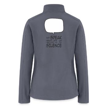 Don't Speak - Women’s Soft Shell Jacket - gray - Back