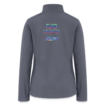 Colorful Melting Fluid Imagination - Women’s Soft Shell Jacket - gray - Back