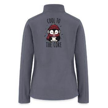 Cool To The Core Penguin - Women’s Soft Shell Jacket - gray - Back