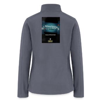 SbfavorThinking Podcast Focus on Good - Women’s Soft Shell Jacket - gray - Back