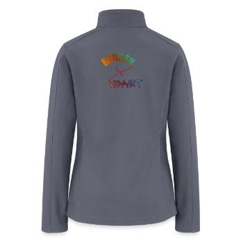 Broken heart - Women’s Soft Shell Jacket - gray - Back