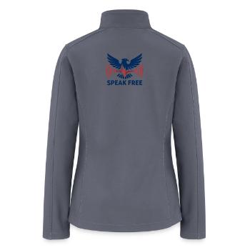Speak Free Eagle Soundwave - Women’s Soft Shell Jacket - gray - Back