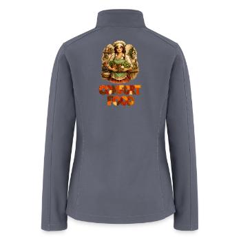 Harvest Kitchen Comfort Food - Women’s Soft Shell Jacket - gray - Back