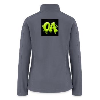 Neon OA Drip Splash - Women’s Soft Shell Jacket - gray - Back