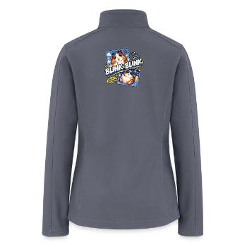 Blink Blink Cute Guinea Pig - Women’s Soft Shell Jacket - gray - Back