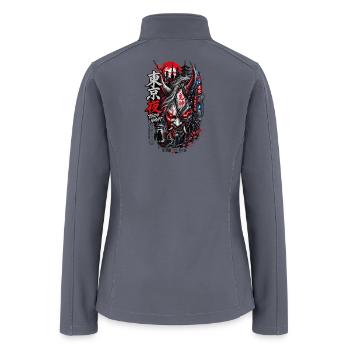 Tokyo Night Oni Neon - Women’s Soft Shell Jacket - gray - Back